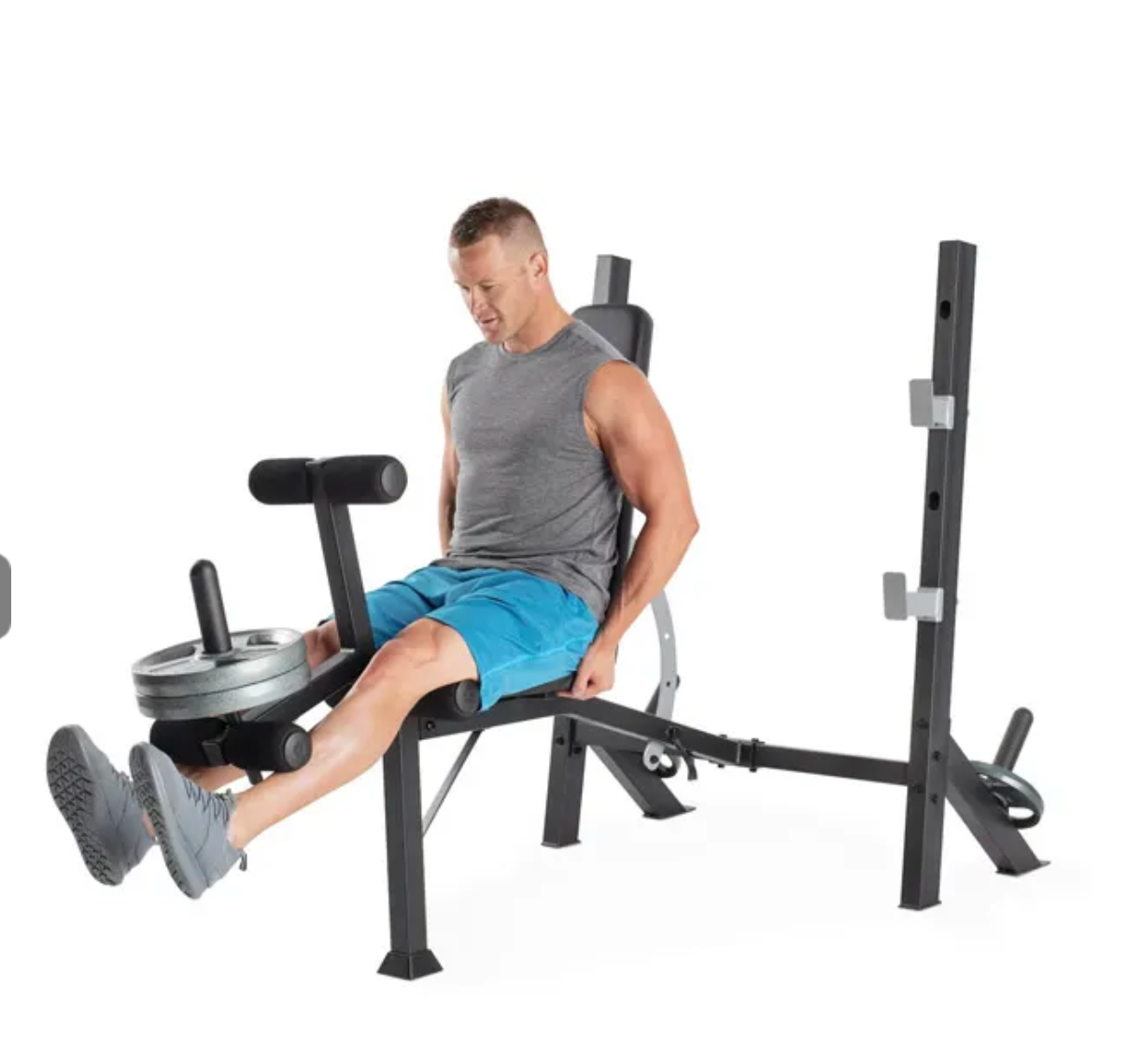 Panca Pesi Regolabile -  Con Leg extention Leg curl e Addominali Panca Pesi Regolabile -  Con Leg extention Leg curl e Addominali