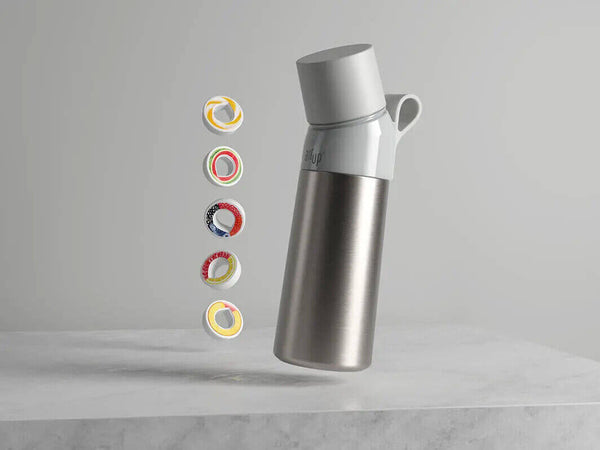 BORRACCIA AIR UP ORIGINALE IN ACCIAIO TERMICA VARI - 3 pod pods in regalo