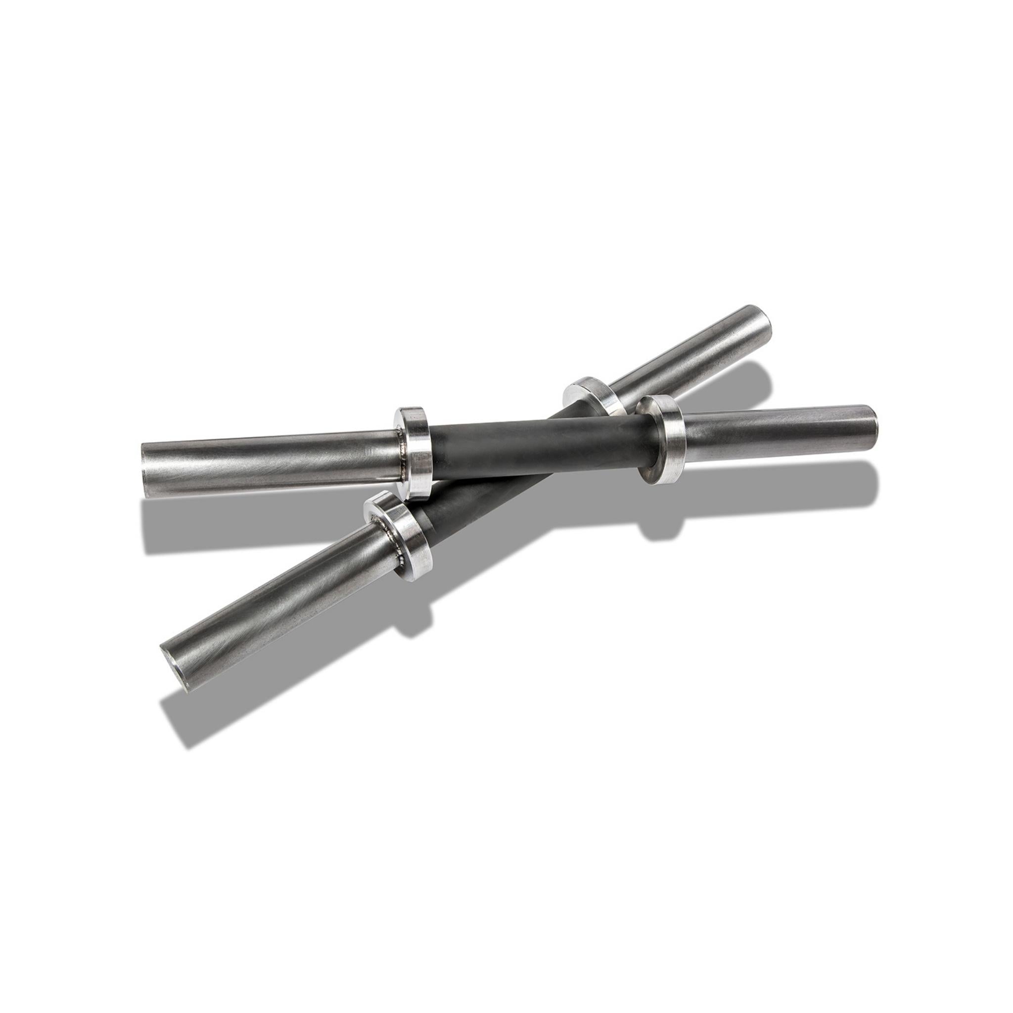 Set di Manubri Antiscivolo in Acciaio 25mm da 40cm - 50 kg Capacità di Carico + Pinze in Regalo