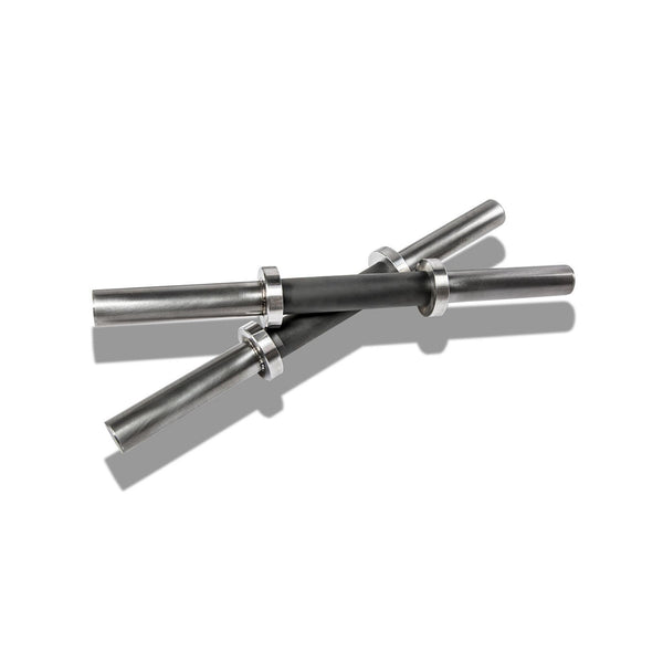 Set di Manubri Antiscivolo in Acciaio 28mm da 40cm- 50 kg Capacità di Carico + Pinze in Regalo