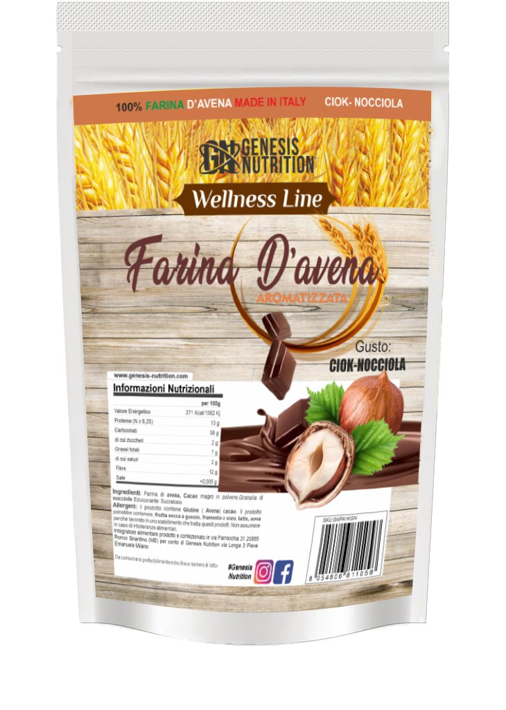 Farina d'Avena per Pancake 100% Italiana da 1kg