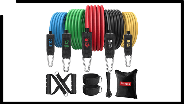 Kit Elastici per Allenamento a Casa - Resistenza da 4 a 22kg