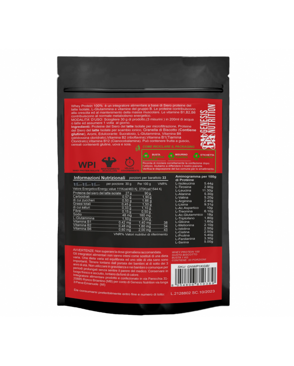 Proteine del siero del latte 1kg per aumento massa muscolare